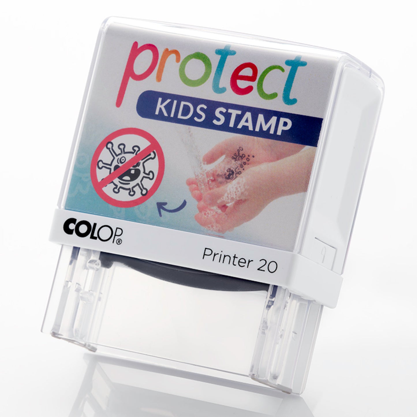 Protect Kids Stamp Stop Corona Stempel