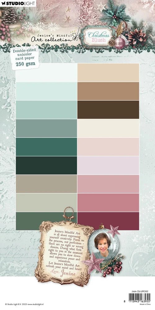 Studio Light Unicolor Card Paper "Christmas Blush" (15x30cm, 250g)