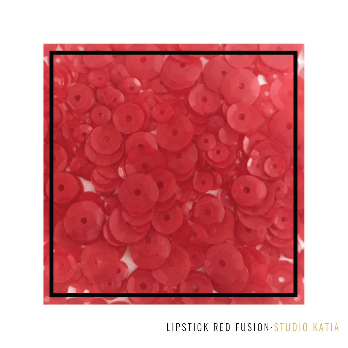 Studio Katia - Sequin Fusion - Lipstick Red