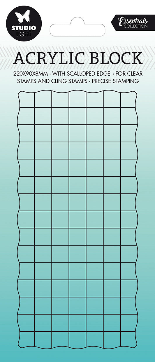 Studio Light - Acrylic Stamp Block 150x70mm