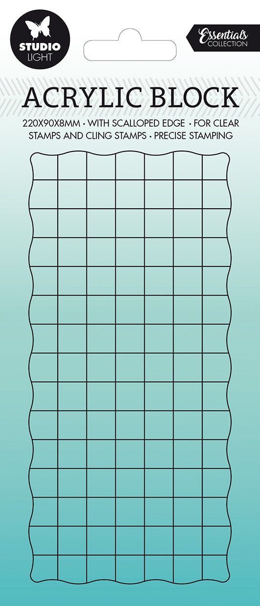 Studio Light - Acrylic Stamp Block 150x70mm