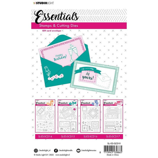 Studio Light - Essentials Stanzschablone + Stempel Gift Card Envelope