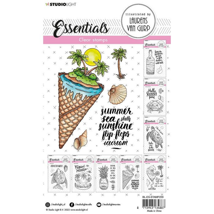 Studio Light - Icecream Island - Essentials Clear Stamp 4x6