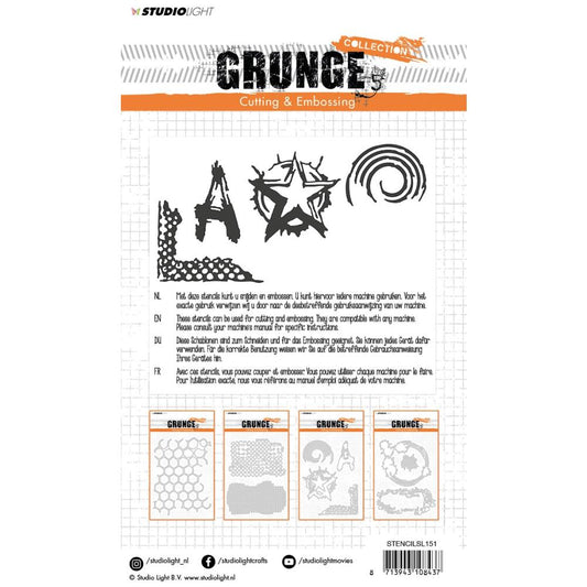Studio Light Grunge Collection Cutting & Embossing Die - 151
