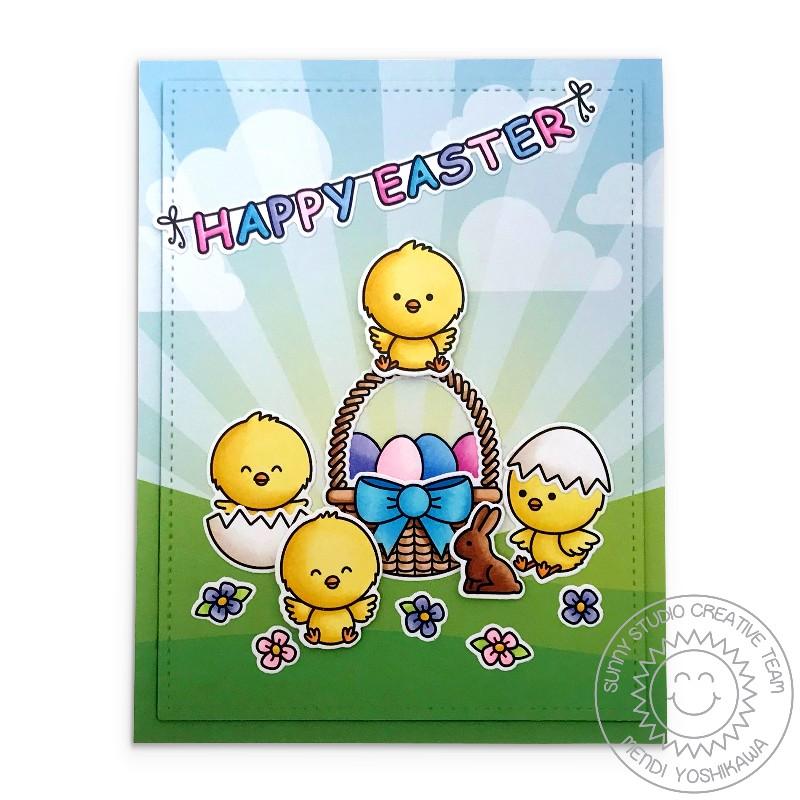 Sunny Studio - Chickie Baby - Clear Stamp Set 4x6