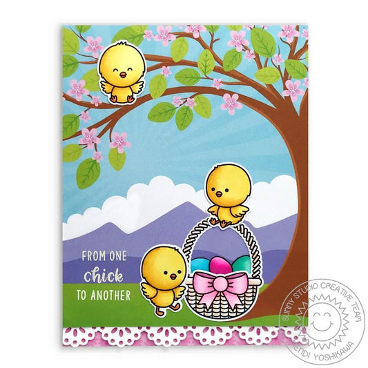 Sunny Studio Chickie Baby Clear Stamp Set 4x6