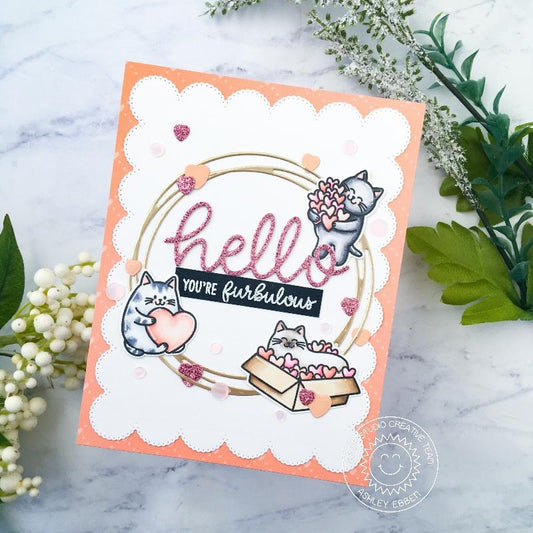 Sunny Studio - Meow & Furever - Clear Stamp Set 4x6