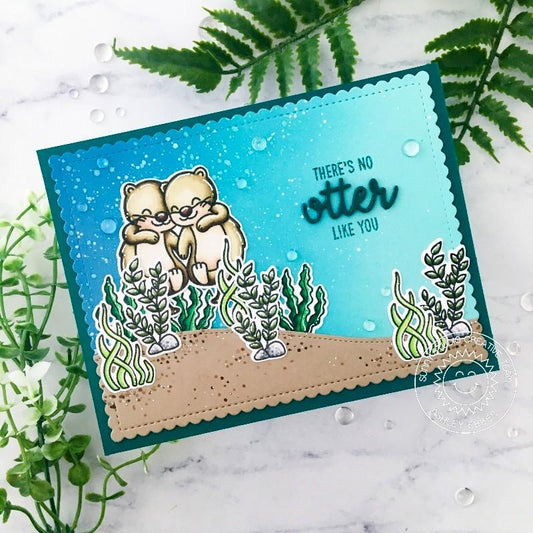 Sunny Studio My Otter Half Clear Stamp Set 3x4