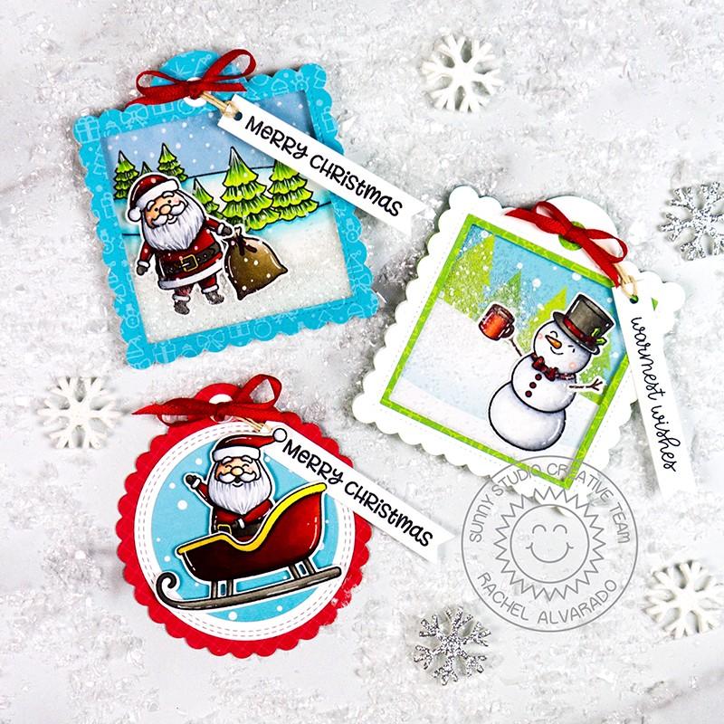Sunny Studio - Santa Claus Lane - Clear Stamps 4x6