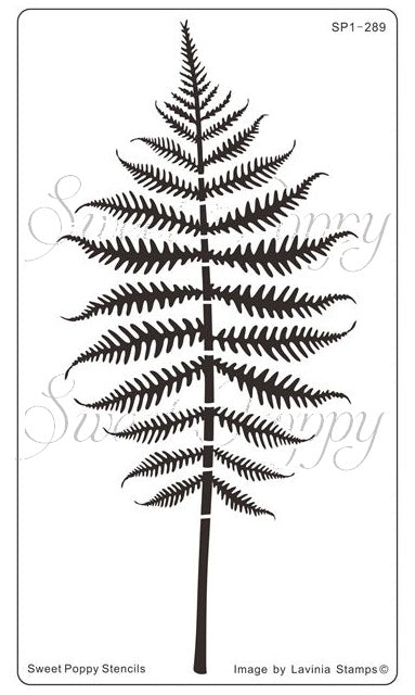 Sweet Poppy - Schablone - Large Fern