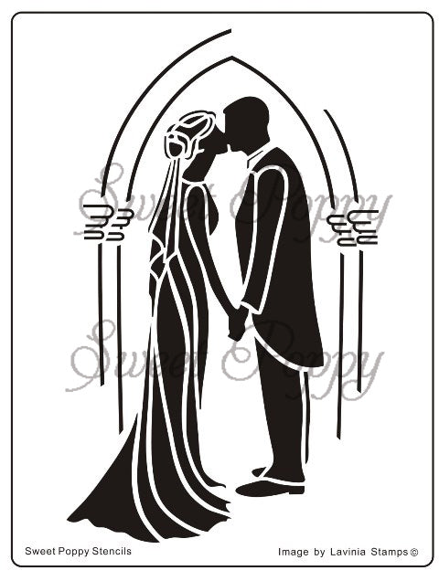 Sweet Poppy - Schablone - Wedding Bliss