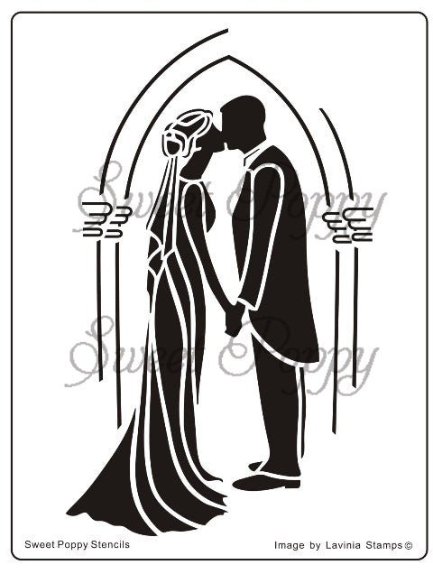 Sweet Poppy - Schablone - Wedding Bliss