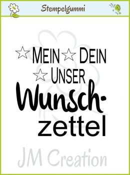 JM Creation - Wunschzettel - Cling Stamp