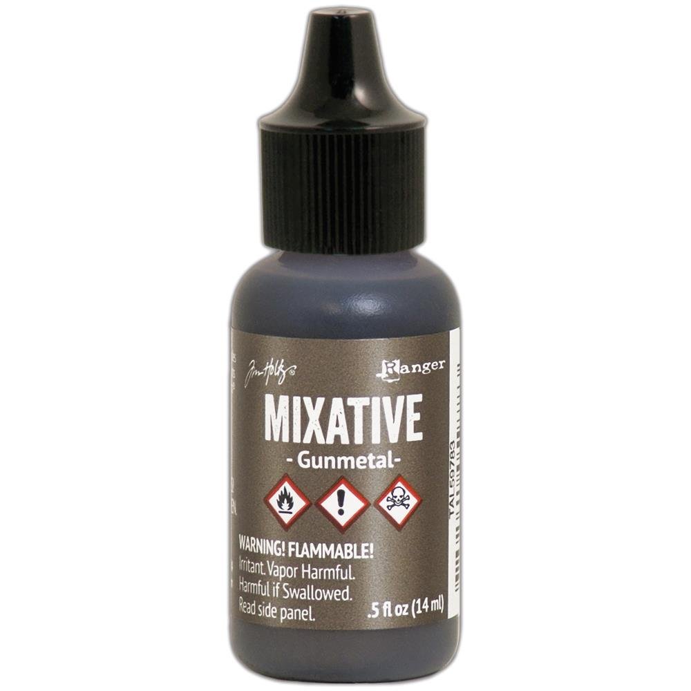 Alcohol Ink - Metallic Mixatives Gunmetal - Tim Holtz