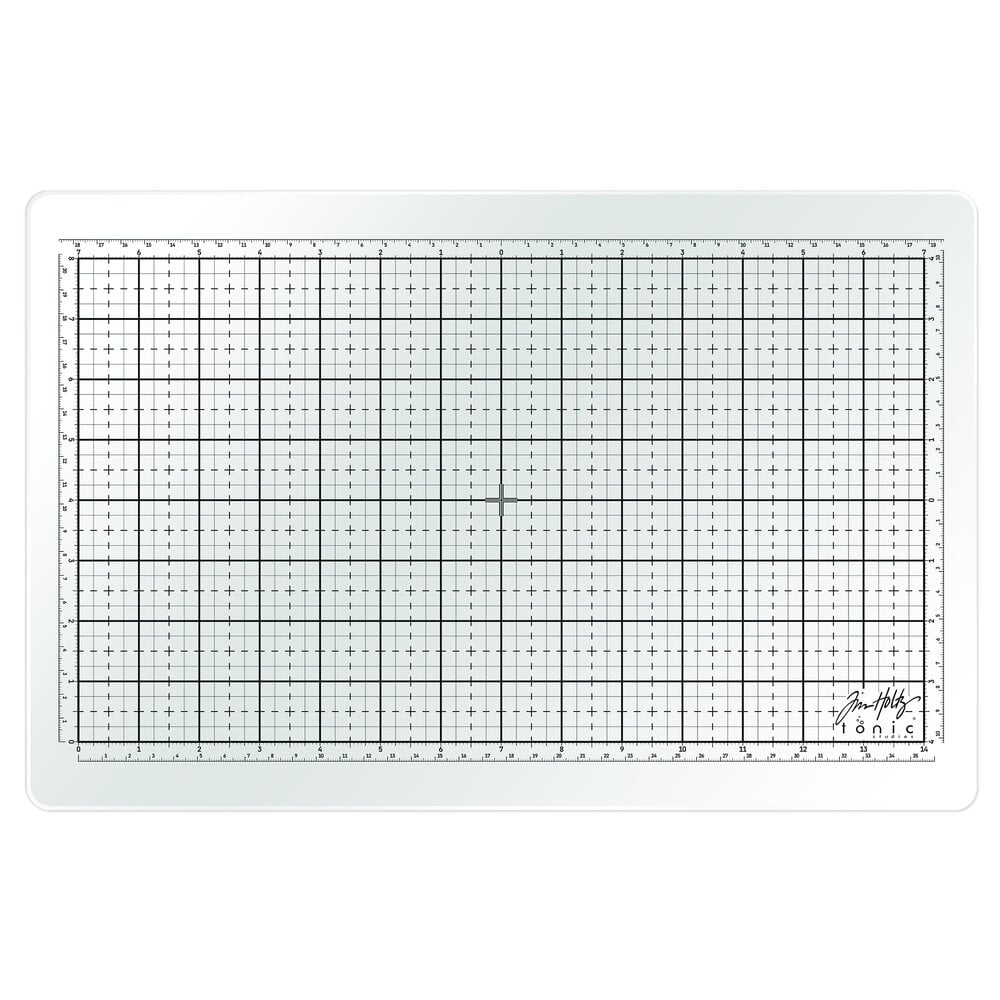 Tim Holtz Travel Glass Studio Mat White