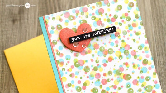 Altenew - Stencil - Tiny Bubbles