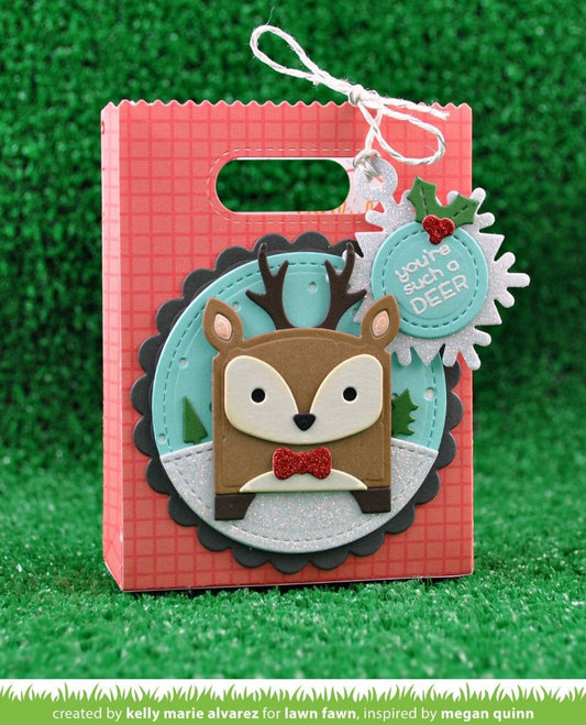 Lawn Fawn Tiny Gift Box Deer Add-On Stanze