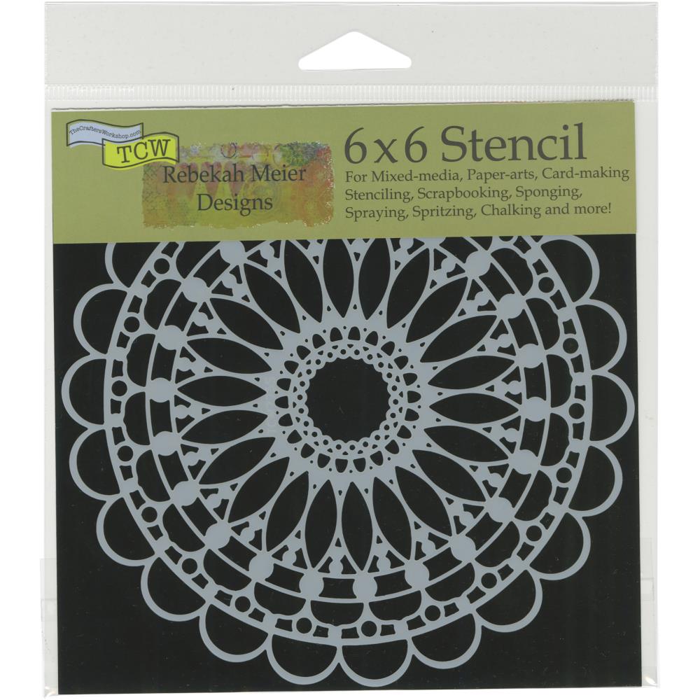 TWC - Schablone - Scalloped Mandala