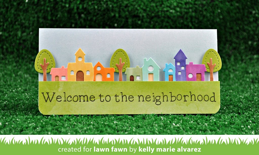 Lawn Fawn - Village Border - Stanze