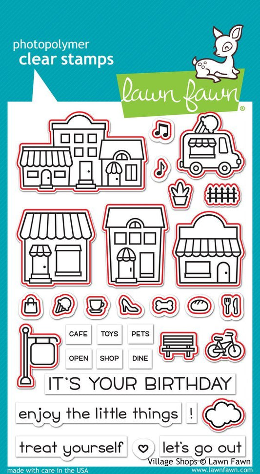 Lawn Fawn - Village Shops - Stanzen