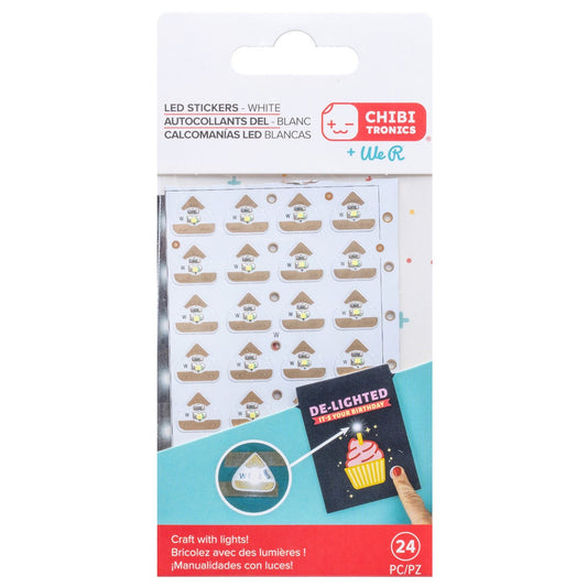 Chibitronics LED Circuit Stickers White 24Stk.