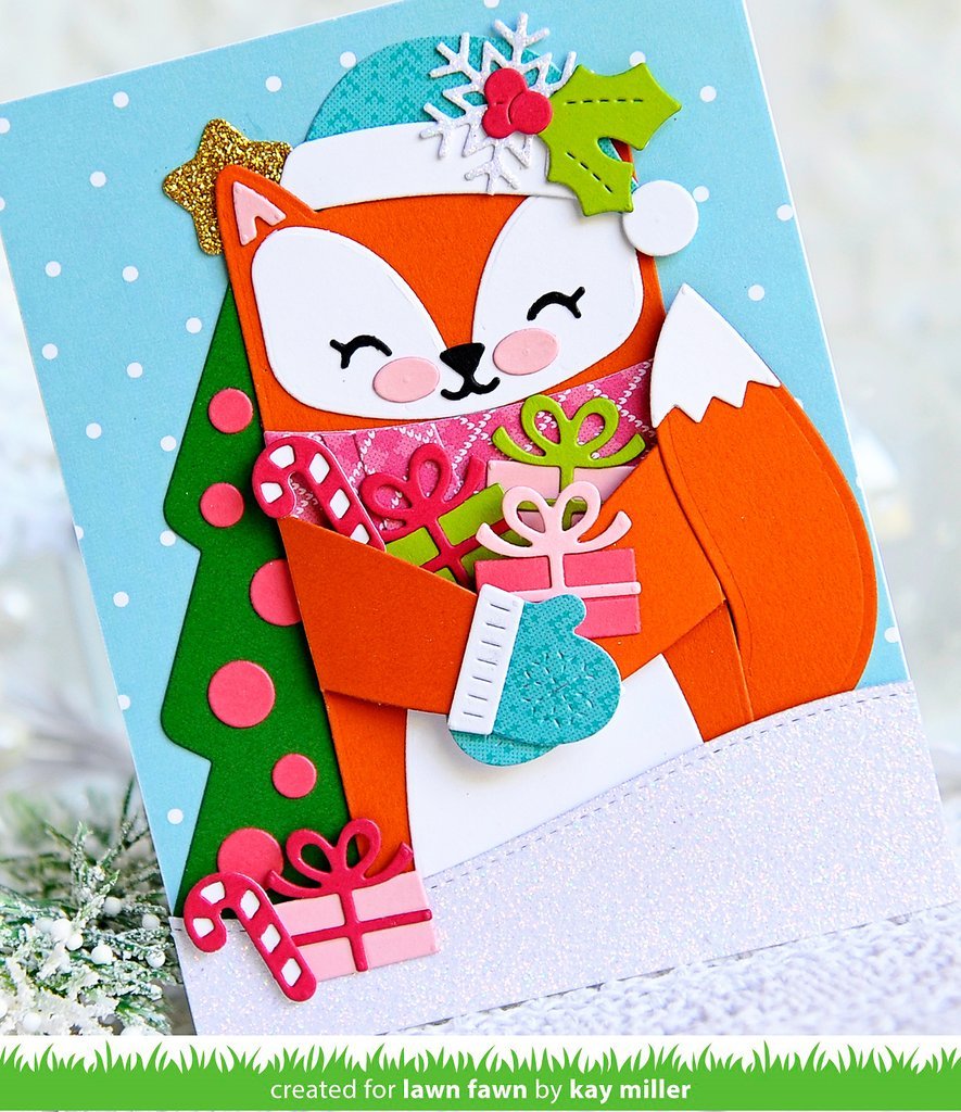 Lawn Fawn - Woodland Critter Huggers Winter Add-On - Stanze