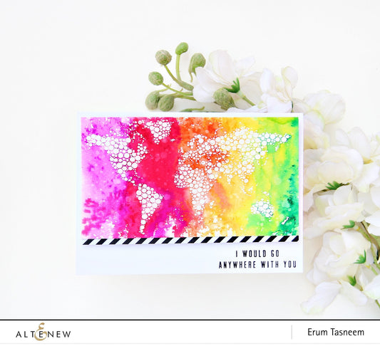 Altenew - World Map - Clear Stamp 6x8