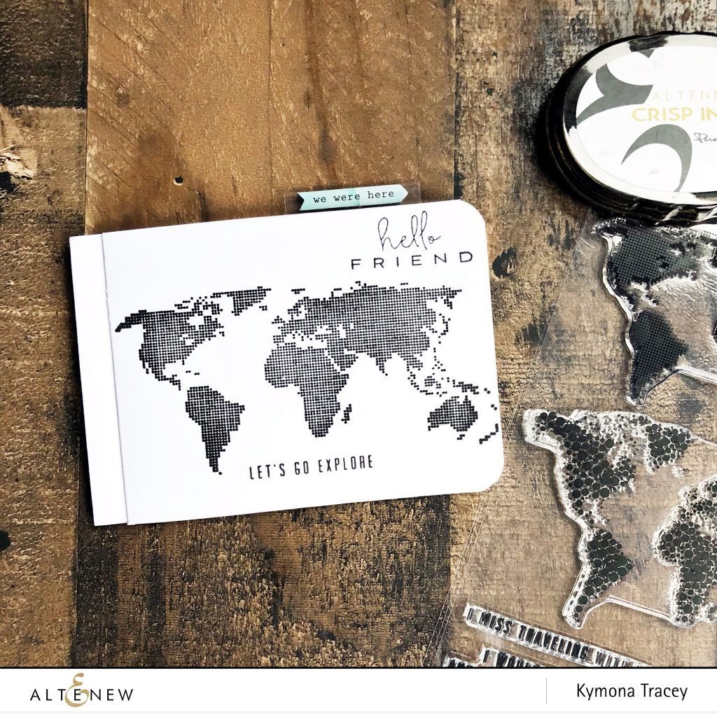 Altenew - World Map - Clear Stamp 6x8