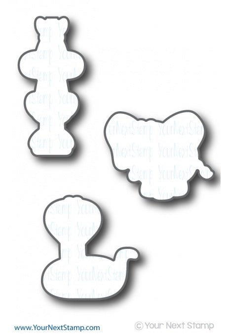 Your Next Stamp Die Set - Jungle Critters Two