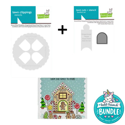 Lawn Fawn Reveal Wheel Gingerbread House Drop-Down Bundle