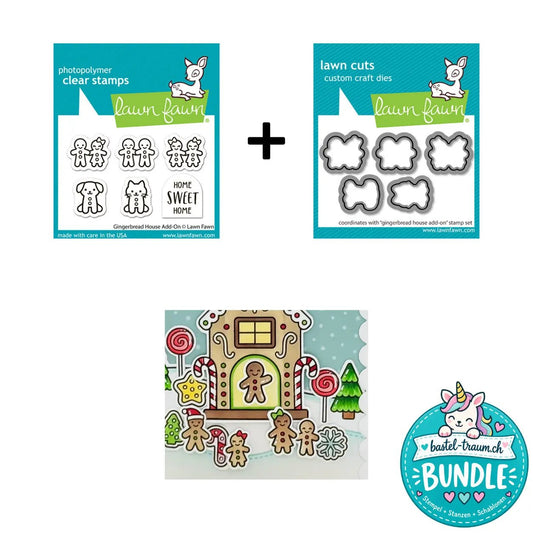 Gingerbread House Add-On Stempel + Stanze