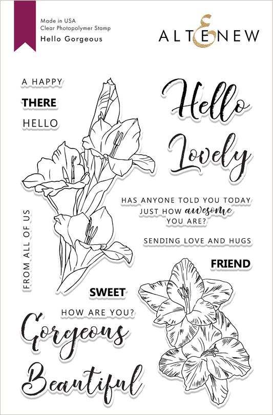 Altenew - Hello Gorgeous - Clear Stamp 6x8