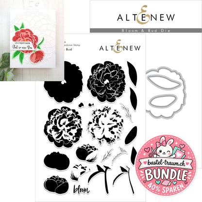 Altenew Bloom & Bud Clear Stamps + Stanzen