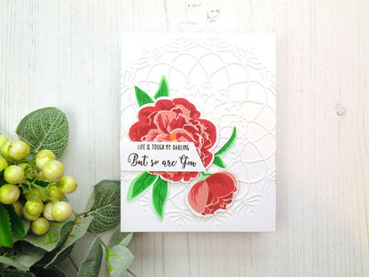 Altenew Bloom & Bud Clear Stamps + Stanzen