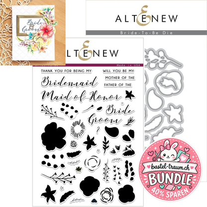 Altenew Bride To Be Clear Stamps + Stanzen