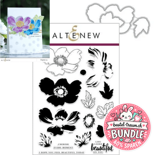 Altenew Build A Flower: Anemone Clear Stamps 6x8 und Stanzen