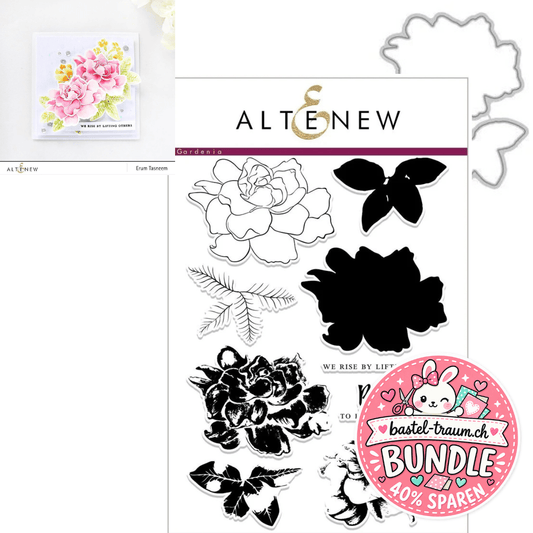 Altenew Build A Flower: Gardenia Clear Stamps 6x8 und Stanzen