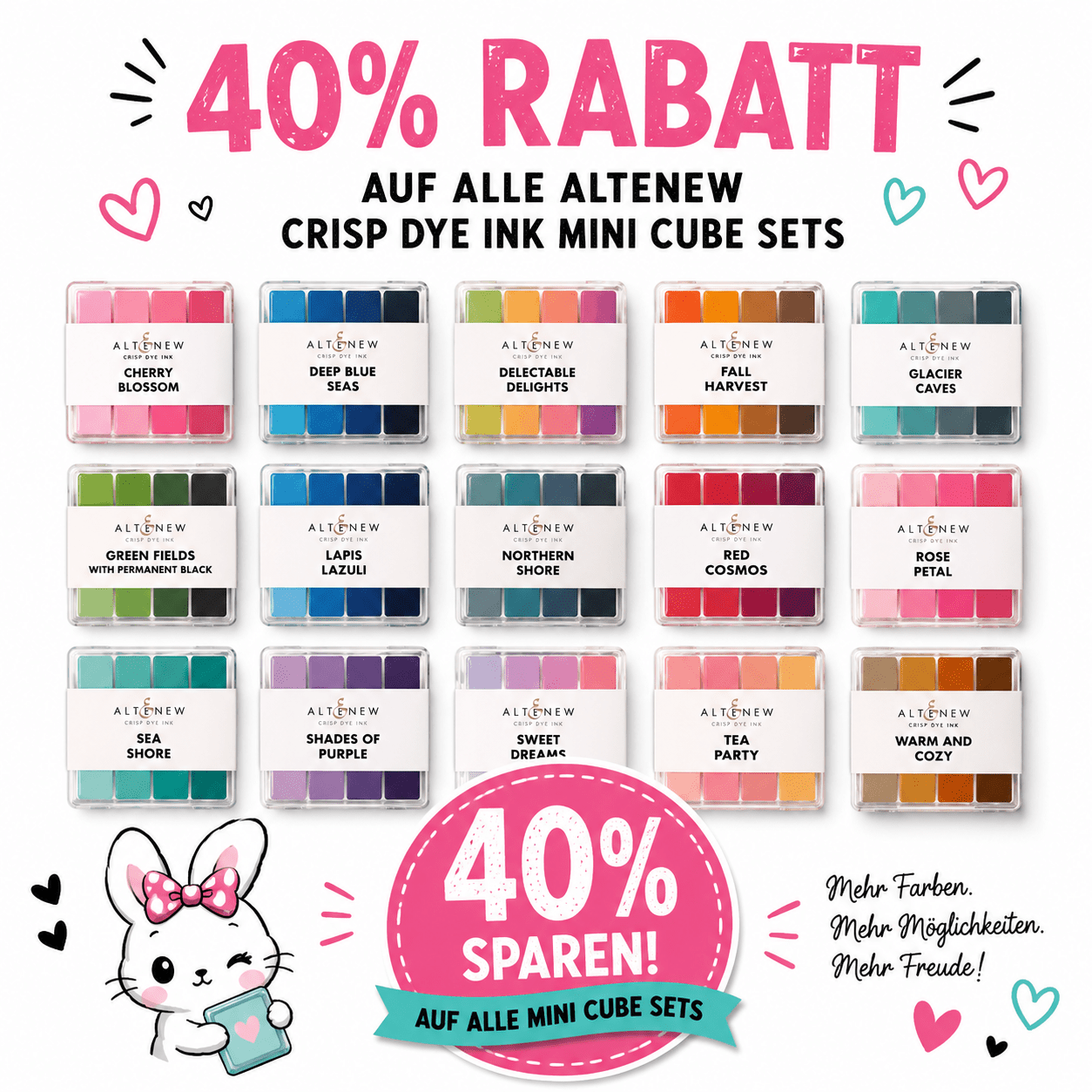 Altenew Crisp Dye Ink Mini Cube Sets