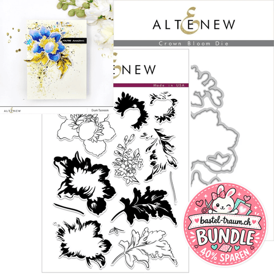 Altenew Crown Bloom Clear Stamps + Stanzen