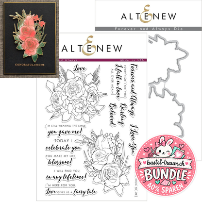 Altenew Forever And Always Clear Stamps + Stanzen