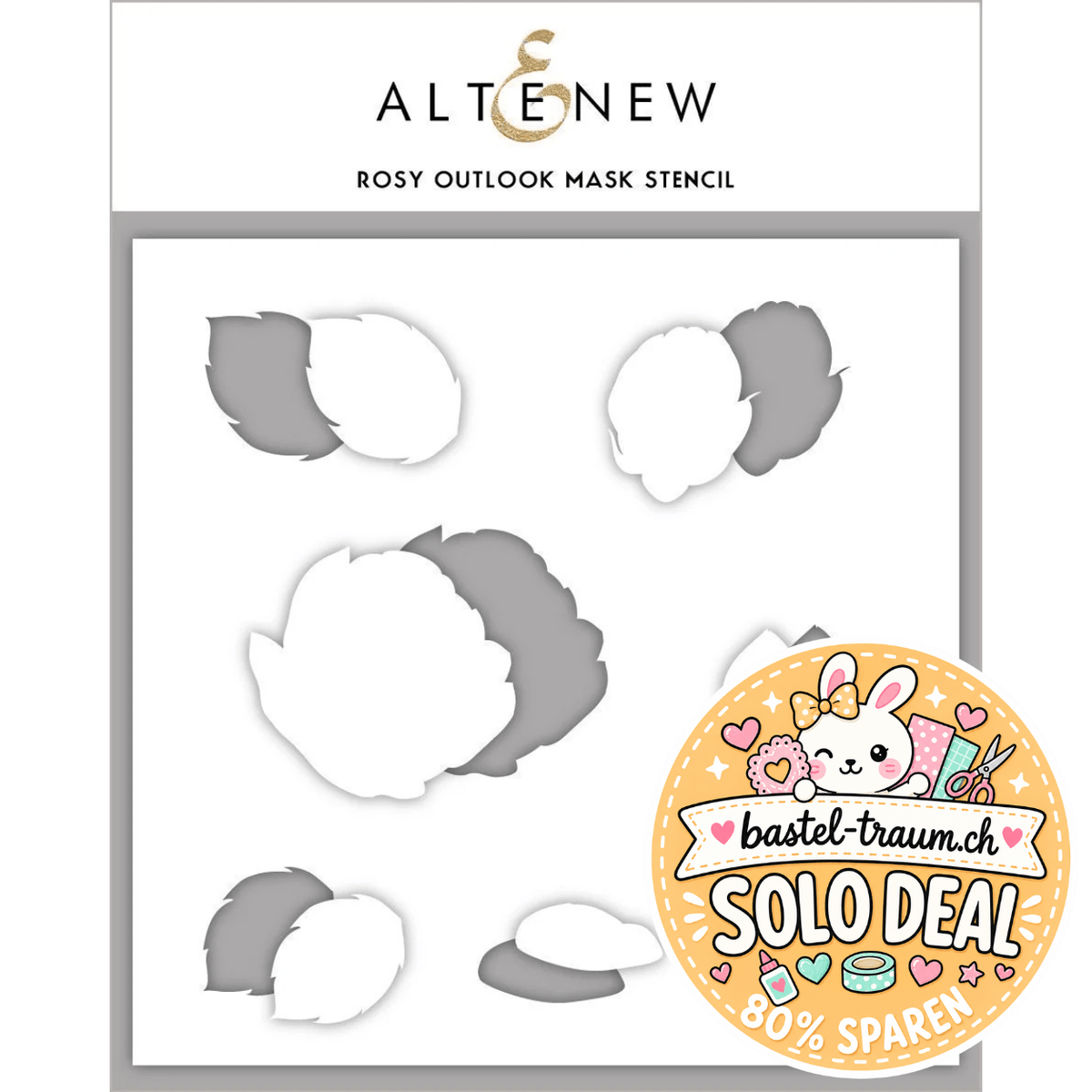 Altenew Masking Stencil Schablone 15x15cm Rosy Outlook