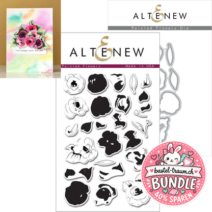 Altenew Painted Flowers Clear Stamps + Stanzen