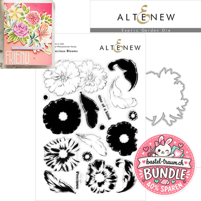 Altenew Precious Blooms Clear Stamps + Stanzen