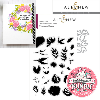 Altenew Watercolor Blooms Clear Stamps + Stanzen