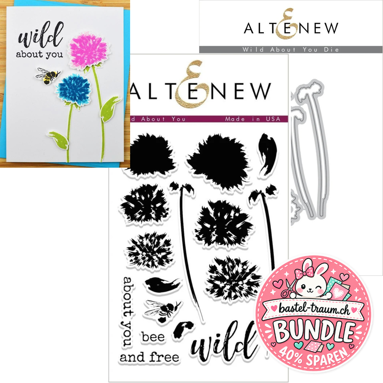Altenew Wild About You Clear Stamps + Stanzen