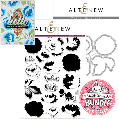 Altenew Winter Rose Clear Stamps + Stanzen