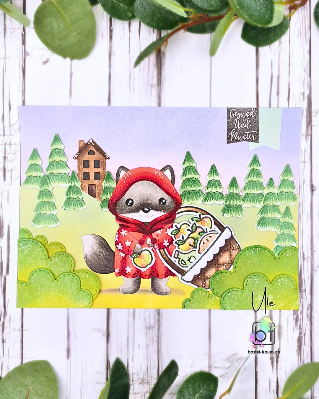 Lawn Fawn build-a-fox stand alone stanzen und Spring Basket Stempelset