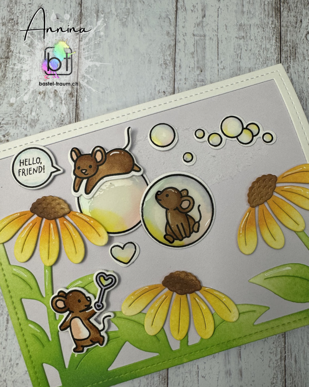 Lawn Fawn Bubbles of Joy Clear Stamp Set 4x6