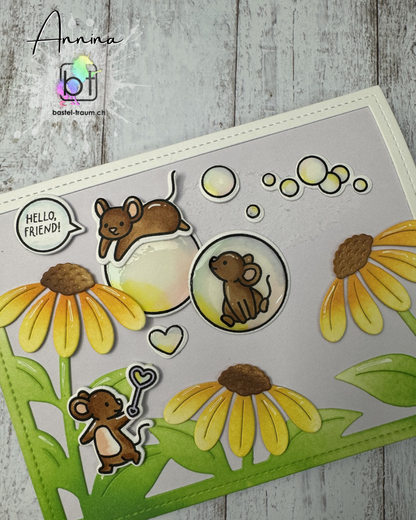 Lawn Fawn Bubbles of Joy Clear Stamp Set 4x6