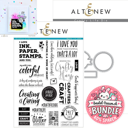 Altenew Crafty Life Clear Stamps + Stanzen